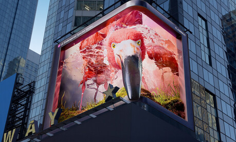 LG전자, 타임스스퀘어에서 멸종위기종 보호 캠페인