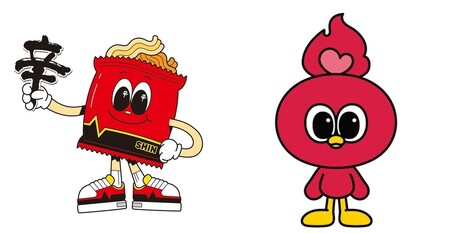 농심 '신' vs 삼양식품 '페포'…K라면 캐릭터 IP 전쟁