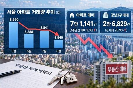 거래 급감·매물 증대…서울 아파트 '위험신호' 떴다